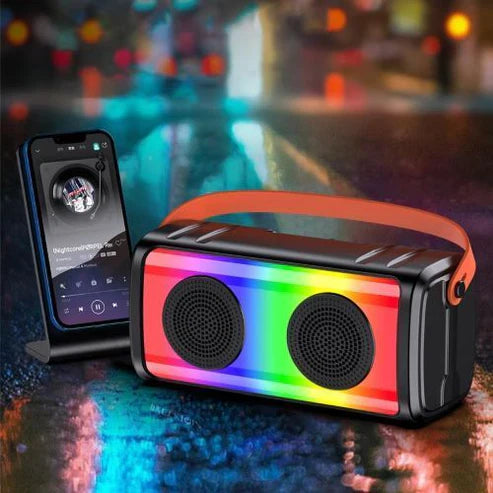 10W, rechargeable speaker, LED light