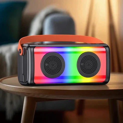 10W, rechargeable speaker, LED light