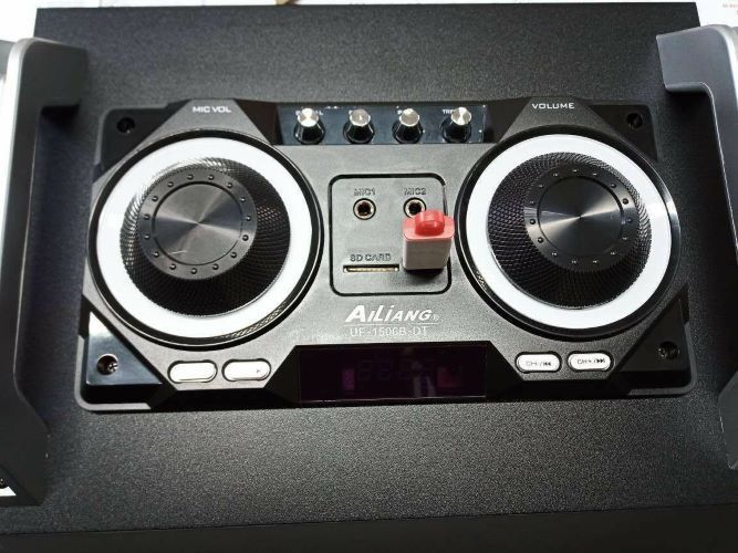 12v-230v, portable, double speaker, equalizer, led lights, Ailiang