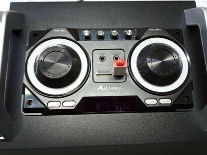 12v-230v, portable, double speaker, equalizer, led lights, Ailiang
