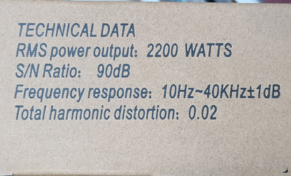 4 channels, car amplifier 2200W max, BA690-4L