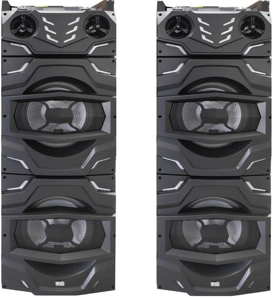 500W, pair, active speakers, mini dj console, WEB-210