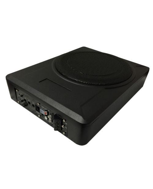 600W, active, car subwoofer, die-cast metal, remote control