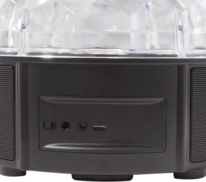 Portable, bluetooth speaker, led lights, Crown