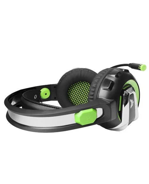 Wired, gaming headphones, led light, microphone, Crown Micro CMGH-3002