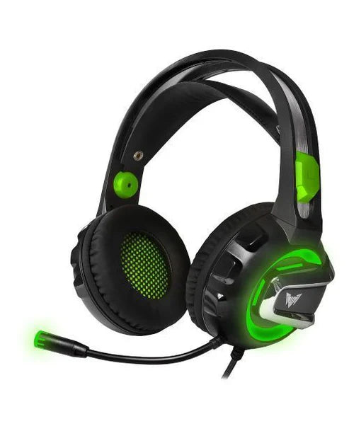 Wired, gaming headphones, led light, microphone, Crown Micro CMGH-3002