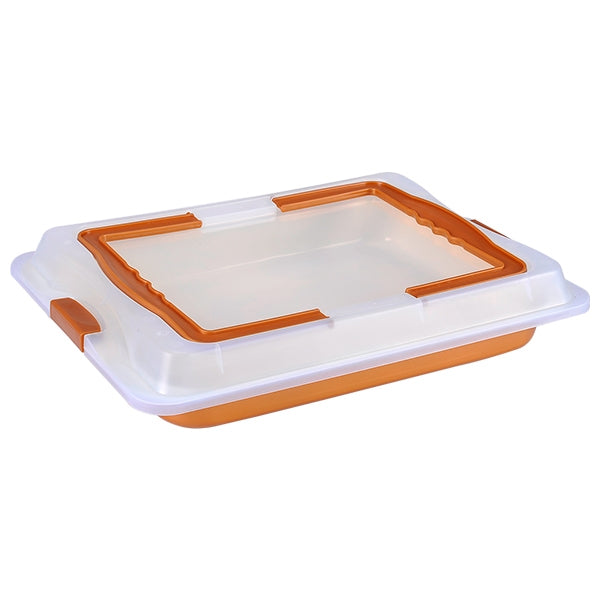 RoyaltyLine OBT Marble Baking Tray with Lid – 42 x 28.5 cm