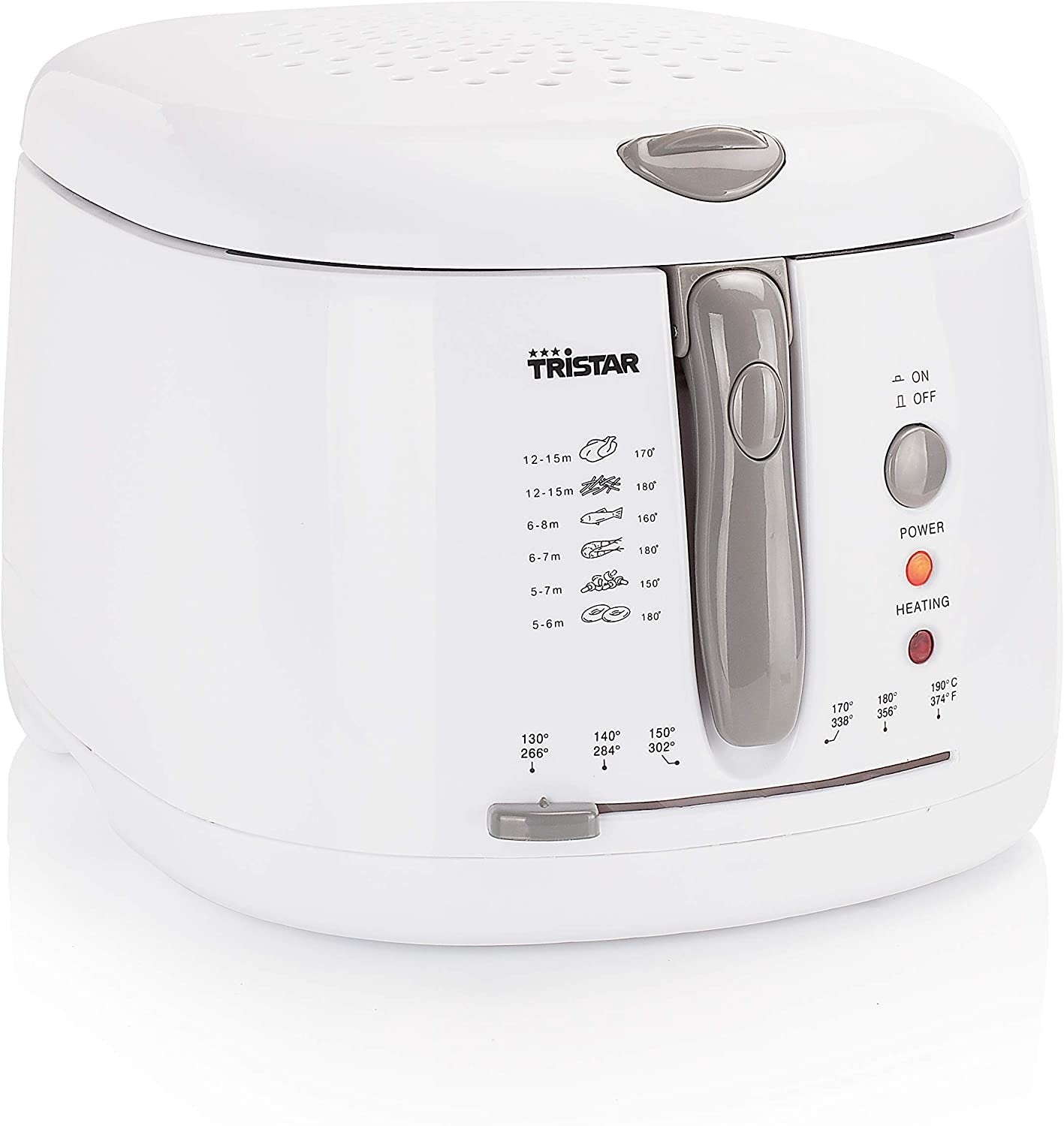 2.5Ltr, deep fryer, 1800W, white, Crown CDF-2518