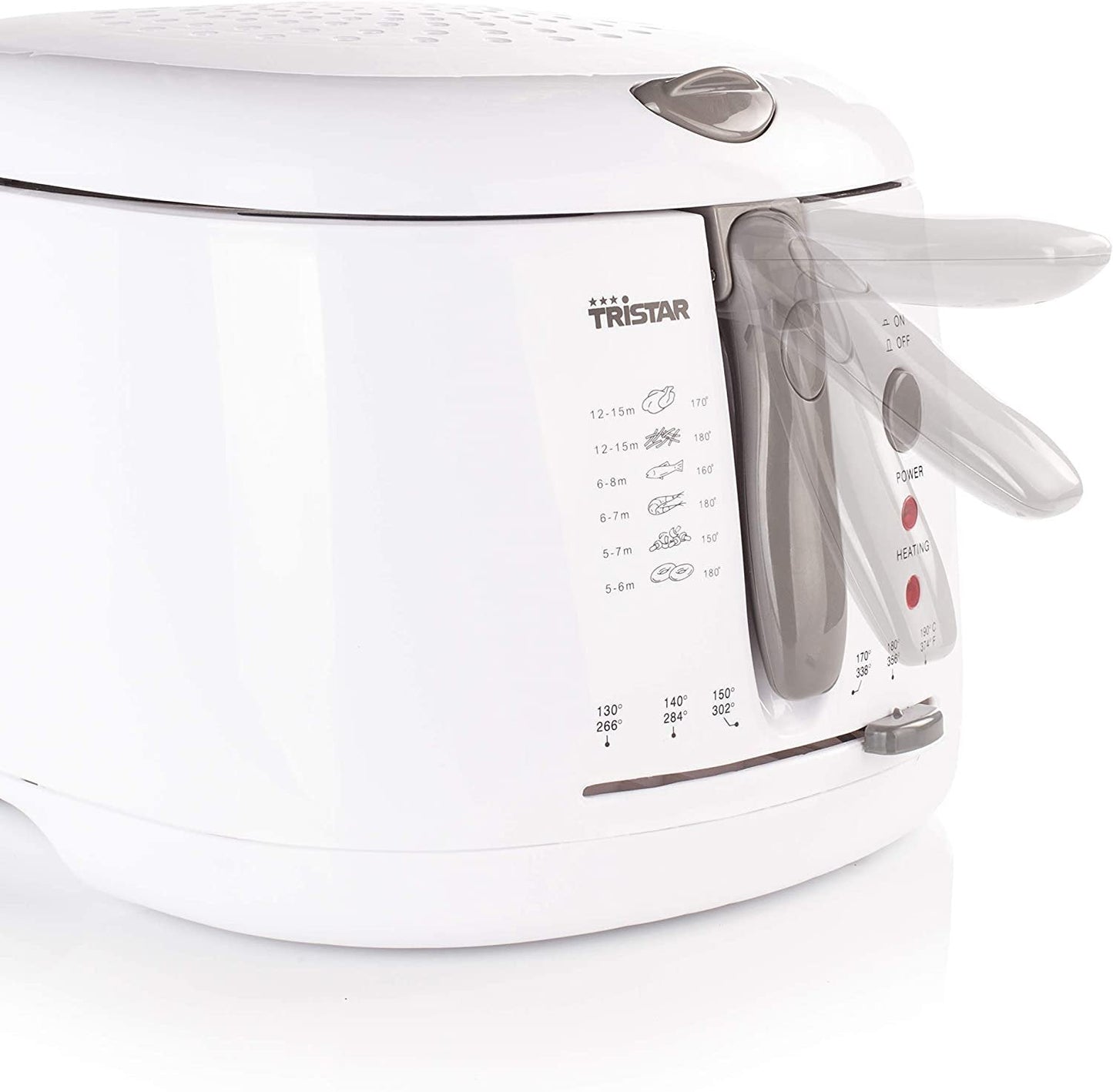 2.5Ltr, deep fryer, 1800W, white, Crown CDF-2518