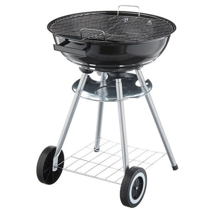 Kettle-type, barbecue, charcoal BBQ, round grill, black, BENSON GARDEN