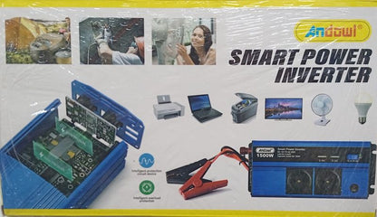 1500W, inverter, smart power, DC/AC current, battery inverter, 12v car battery