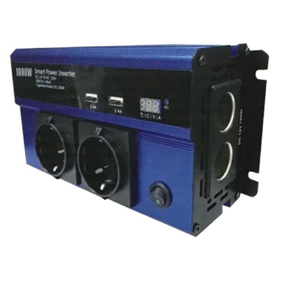 1000W, inverter, smart power, DC/AC current, battery inverter, 12v car battery, Andowl