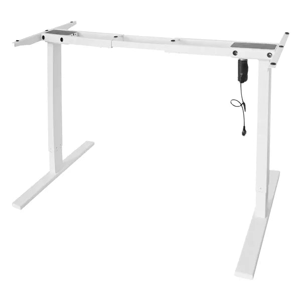 Gaming Desk Frame, Electric Height Adjustment, 2 Levels, Single Motor, Tabletop not included, White