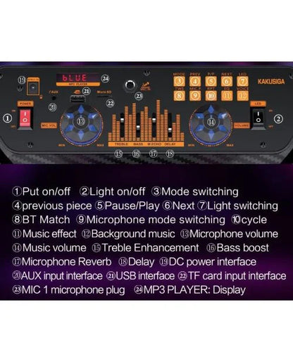 40W, trolley speaker, microphone, kk-15101