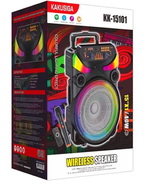 40W, trolley speaker, microphone, kk-15101