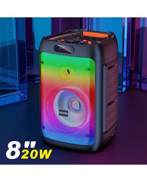 20W, portable speaker, microphone, led light, KSC-829