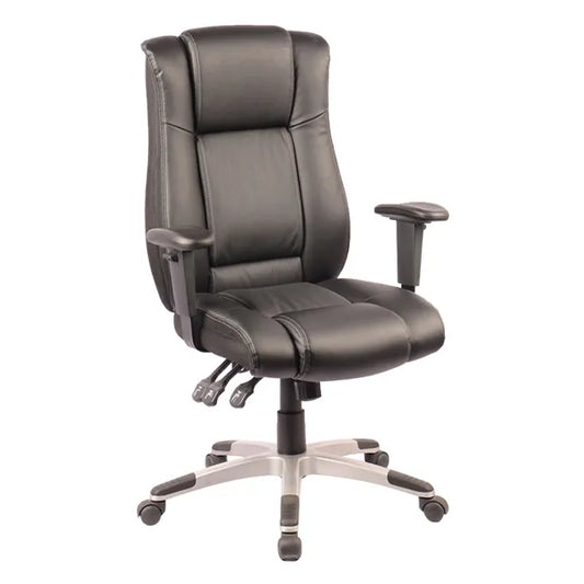 Office Chair, PU Leather, Black, BELEM OGDEN