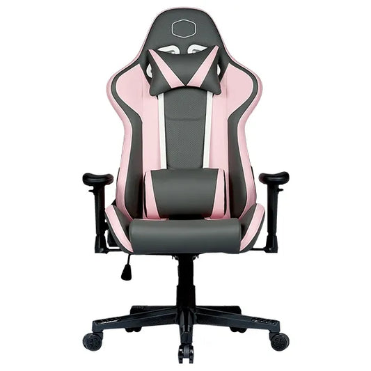 Gaming chair, pu leather, grey-pink, Caliber R1S
