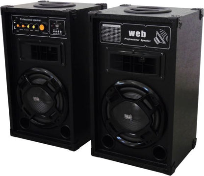 Amplified Acoustic Speakers Pair 150W max with USB and Bluetooth