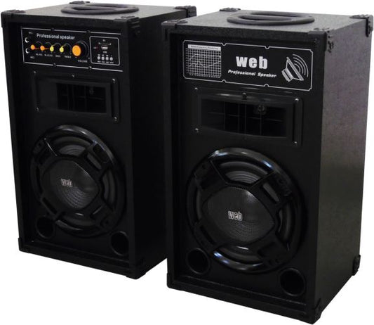 Amplified Acoustic Speakers Pair 150W max with USB and Bluetooth