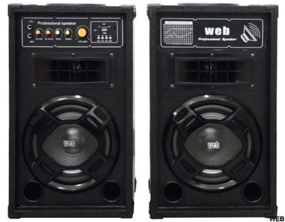 Amplified Acoustic Speakers Pair 150W max with USB and Bluetooth