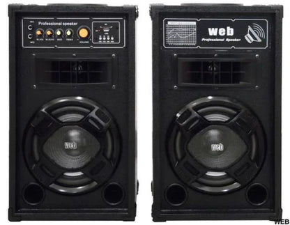 150W, Amplified Acoustic Speakers Pair with USB and Bluetooth