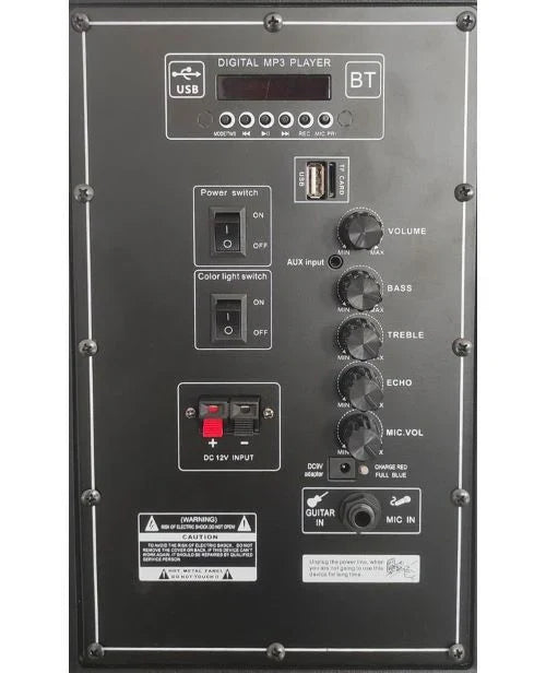 100W, trolley speaker, led light, V-12