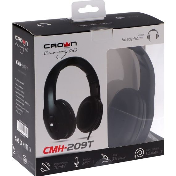 Stereo headband headphones with microphone Crown Micro