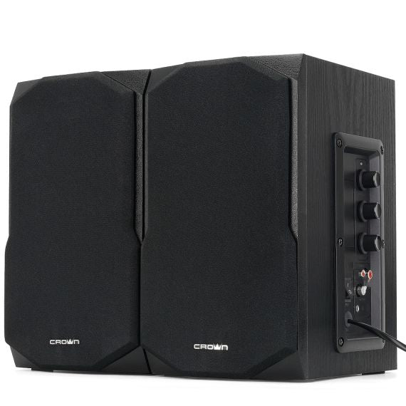50W, PC speakers, sound system , Crown Micro Black Wood 2.0