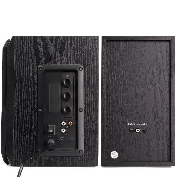 50W, PC speakers, sound system , Crown Micro Black Wood 2.0