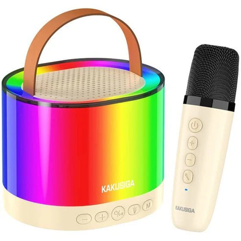 5W, portable speaker, microphone, LED lights, KSC-1006