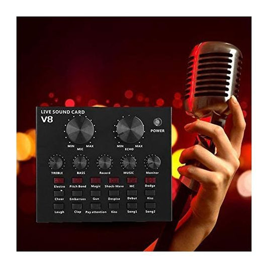 Sound Card V8 Adjustable Live Sound Card