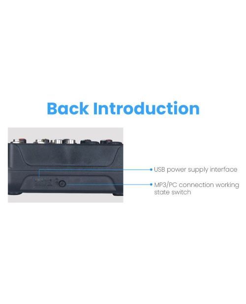 4 channels, professional, RCA mixer, plug&play