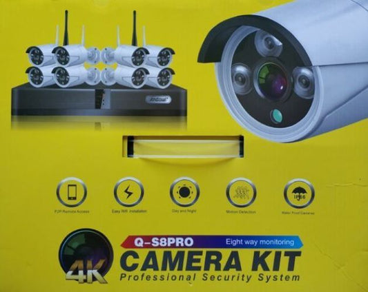 4K, CCTV, camera system, 8 cameras, DVR 8 channels, Andowl Q-S80PRO