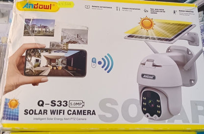 WIFI, IPTZ, solar camera, mobile app , Andowl Q-S33