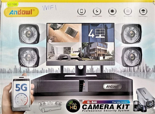 4 camera kit, wifi,5G, full HD, CCTV, Andowl