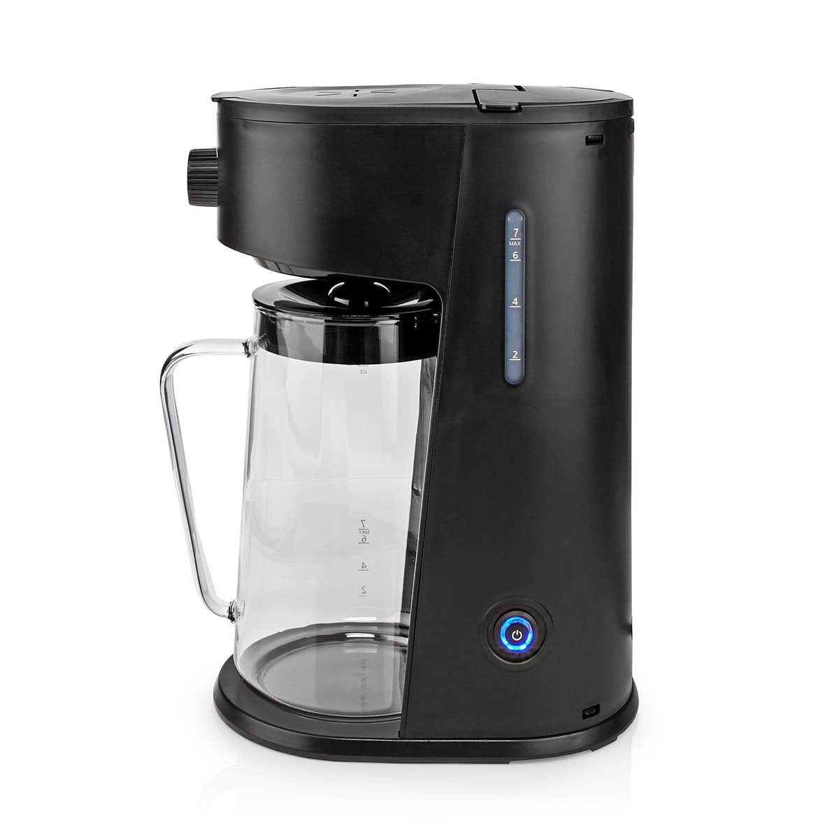 2.5LT, ice coffee maker, ice tea maker, 6 cups, filter coffee, black, Nedis
