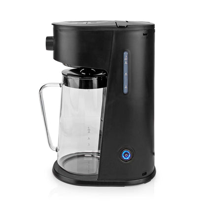 2.5LT, ice coffee maker, ice tea maker, 6 cups, filter coffee, black, Nedis