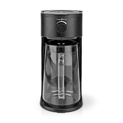 2.5LT, ice coffee maker, ice tea maker, 6 cups, filter coffee, black, Nedis