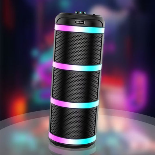 3x4" 20W Rechargeable Speaker with LED Lights & Microphone – KK-4301