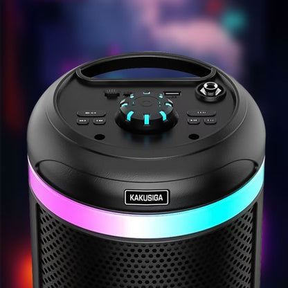 3x4" 20W Rechargeable Speaker with LED Lights & Microphone – KK-4301