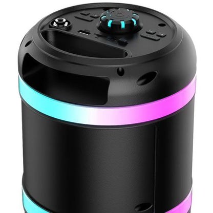 3x4" 20W Rechargeable Speaker with LED Lights & Microphone – KK-4301