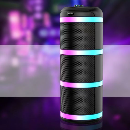 3x4" 20W Rechargeable Speaker with LED Lights & Microphone – KK-4301