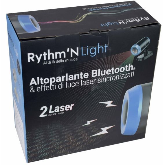 Dual laser, light effect projector, bluetooth speaker 8W