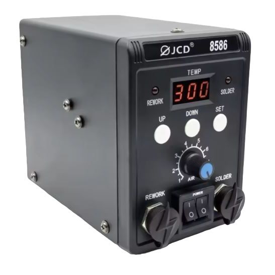 Q848 700W Soldering Station with Hot Air Gun and Nozzles