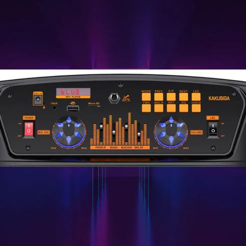 40W, trolley speaker, microphone, led lights