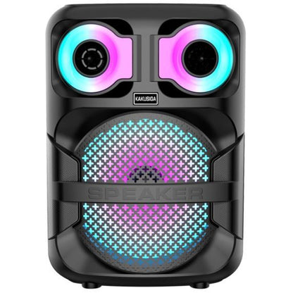 8" 10W Rechargeable Speaker LED Lights Bluetooth/FM/USB