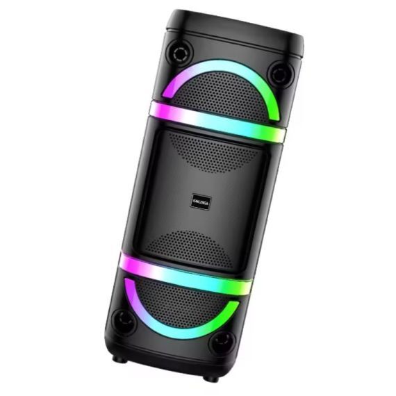 2x8" 40W Rechargeable Speaker with LED Lights & Microphone – KK-8207