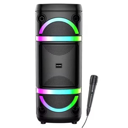 2x8" 40W Rechargeable Speaker with LED Lights & Microphone – KK-8207