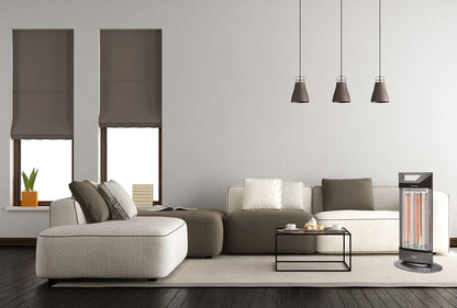 1050W, tower heater, carbon fibre element, grey, Argo AMBIENT